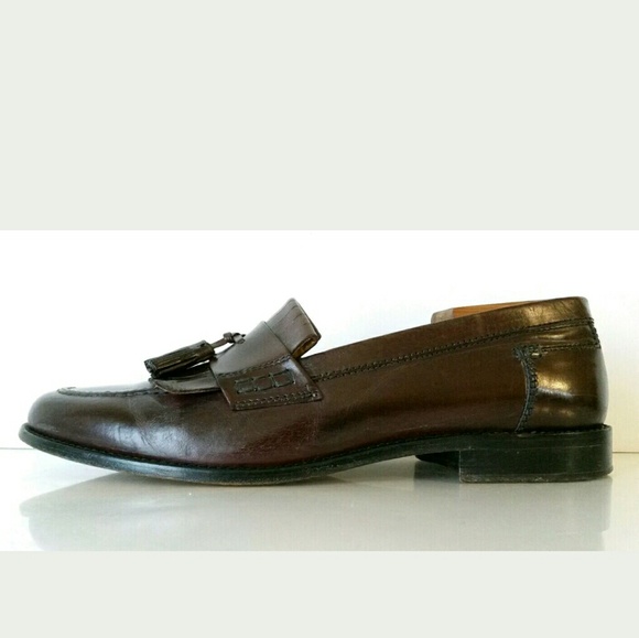 Cole Haan Mens Brown Leather Tassel Loafers 11M - Picture 6 of 7